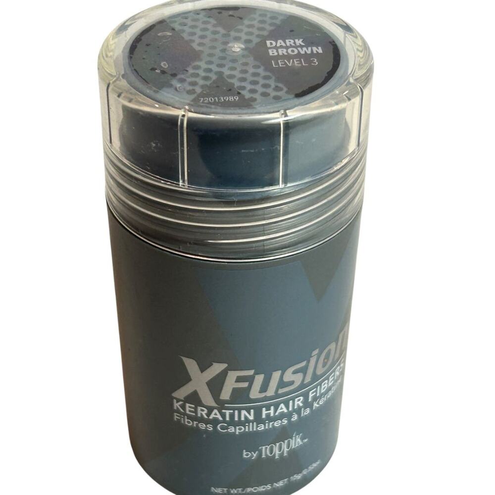 Xfusion Keratin Hair Fibers‎ Dark Brown Level 3 0.53oz 15ml